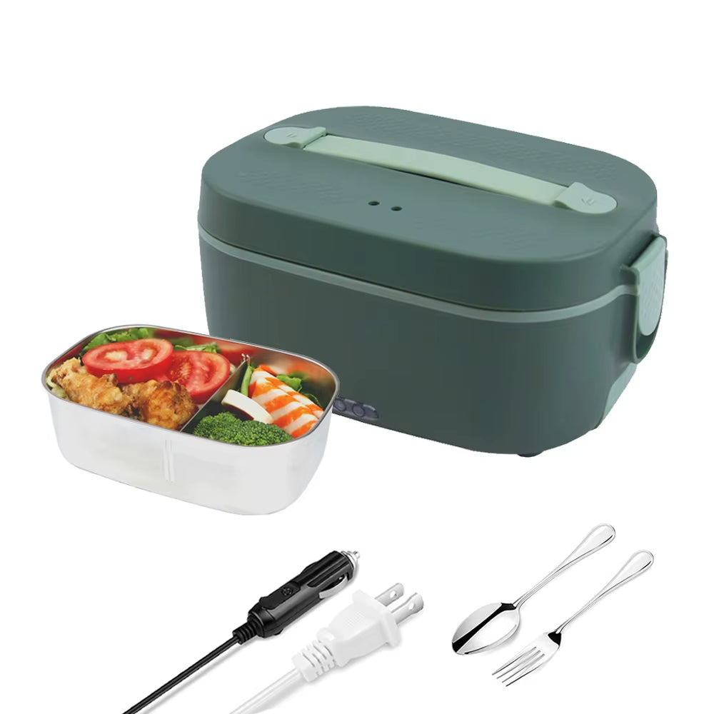 New Arrivals 1.5L Lunchbox 80W Portable Food Container 304 Stainless Steel Car Home 5 in 1 Electric Heating Lunch Box