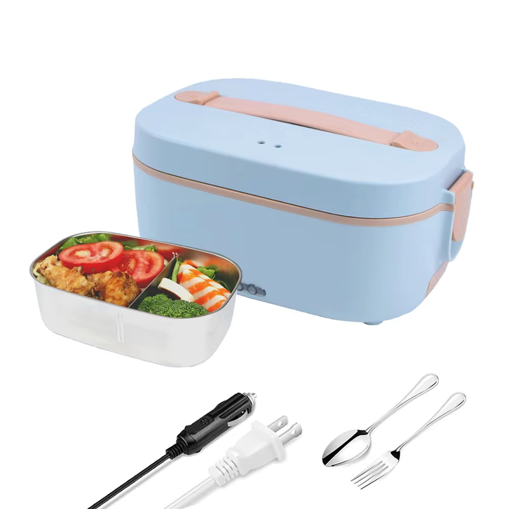 New Arrivals 1.5L Lunchbox 80W Portable Food Container 304 Stainless Steel Car Home 5 in 1 Electric Heating Lunch Box