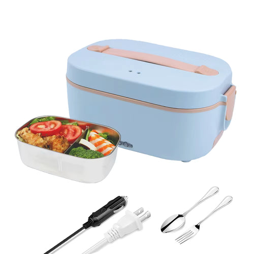 New Arrivals 1.5L Lunchbox 80W Portable Food Container 304 Stainless Steel Car Home 5 in 1 Electric Heating Lunch Box
