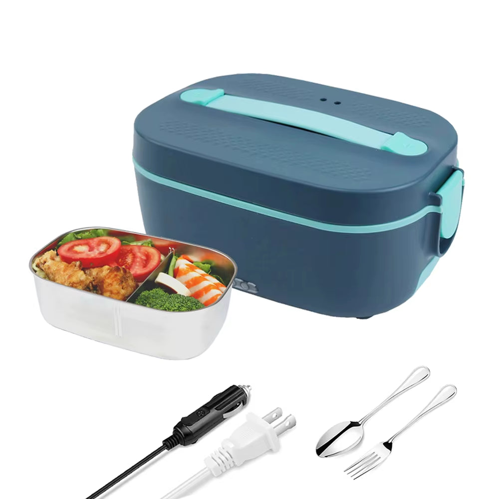 New Arrivals 1.5L Lunchbox 80W Portable Food Container 304 Stainless Steel Car Home 5 in 1 Electric Heating Lunch Box